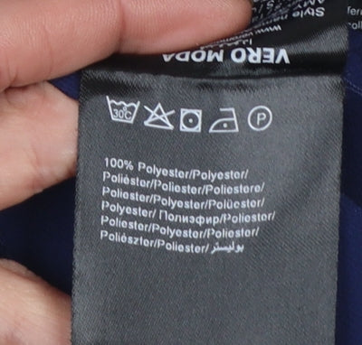 Vero Moda Women's Navy Lace Shoulder Sleeveless Blouse Size S