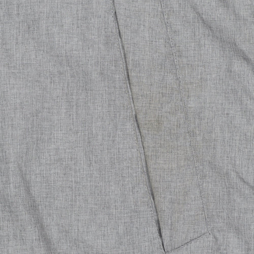 Jack & Jones Men's Grey Hooded Windbreaker Jacket Size M