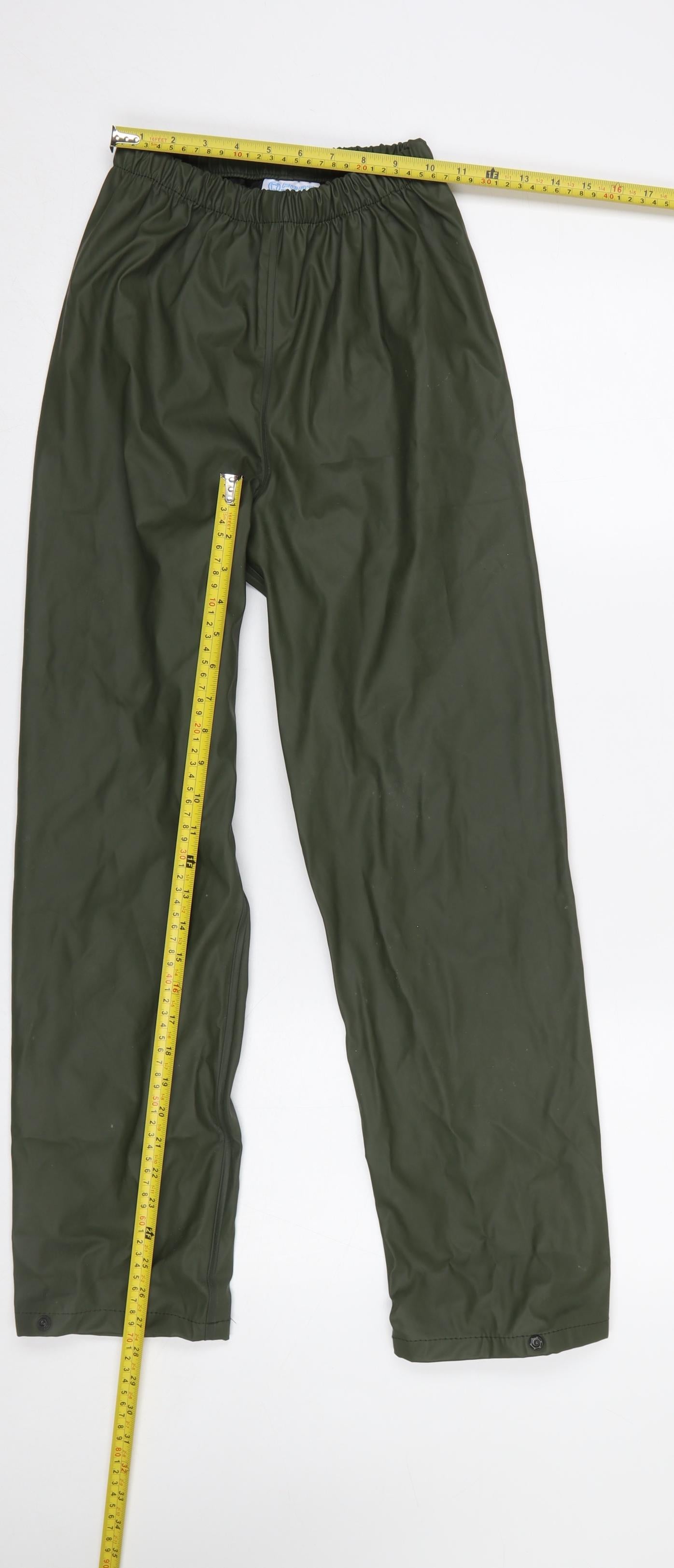 Fort Workwear Boys Green 11-12 Years Waterproof Rain Trousers