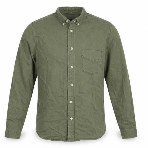 Zara Men’s Green Slim Fit Button-Down Long Sleeve Casual Shirt Size S