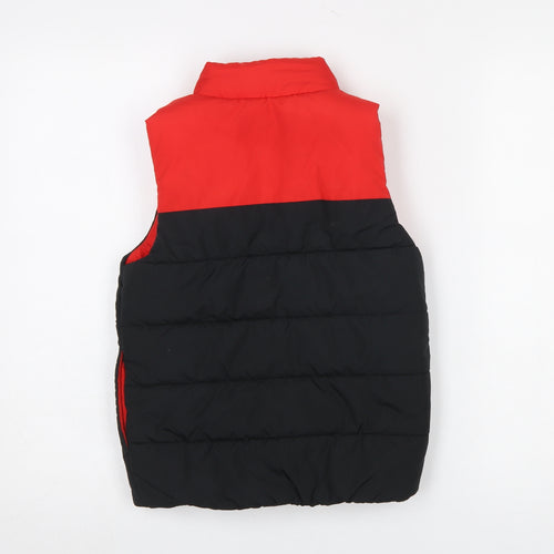Puma Boys Red and Black Puffer Gilet 7-8 Years Sleeveless Jacket