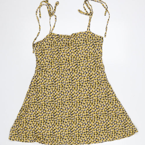 ASOS Women’s Multicoloured Floral Cotton Slip Dress Size 14