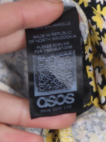 ASOS Women’s Multicoloured Floral Cotton Slip Dress Size 14