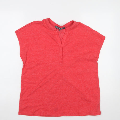 Jessica Graaf Women's Red Basic V-Neck Jersey T-Shirt Size S