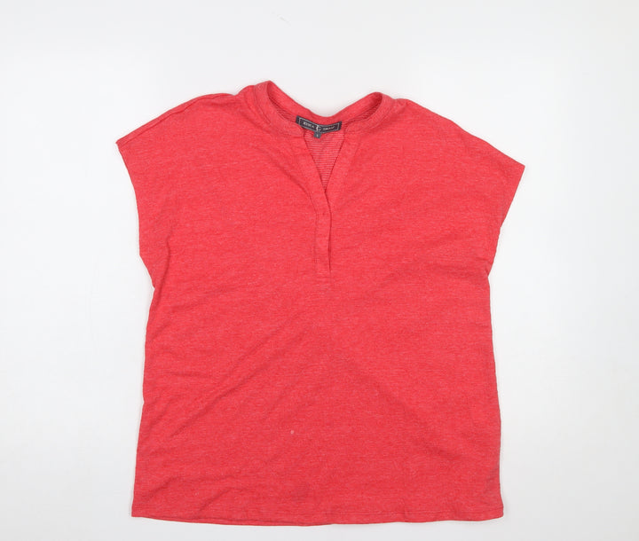 Jessica Graaf Women's Red Basic V-Neck Jersey T-Shirt Size S