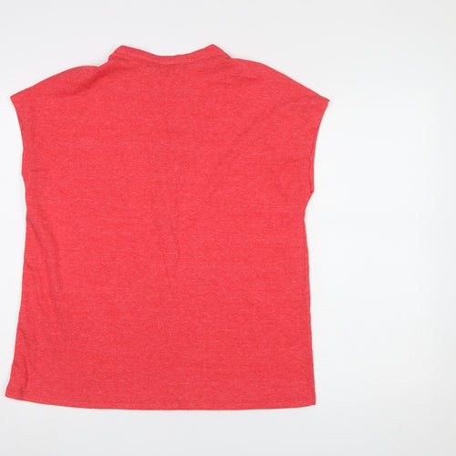 Jessica Graaf Women's Red Basic V-Neck Jersey T-Shirt Size S