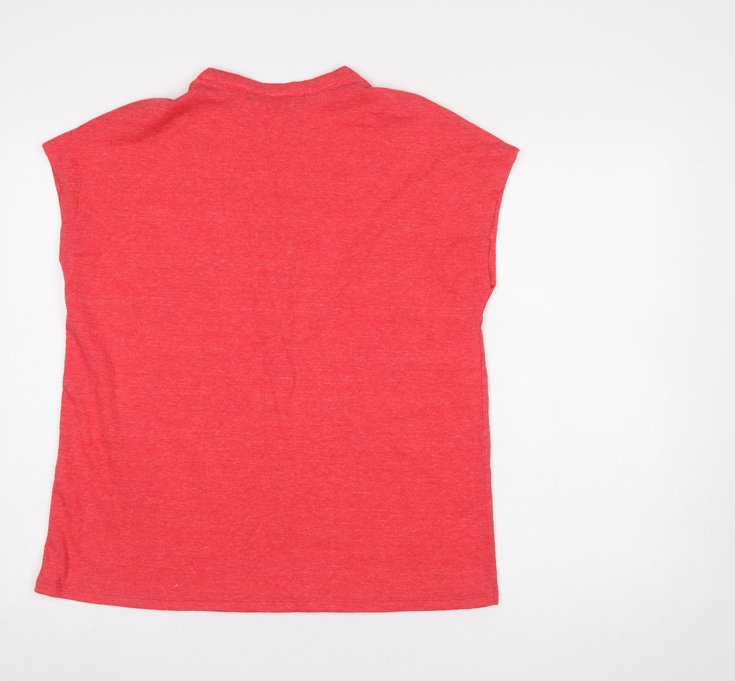 Jessica Graaf Women's Red Basic V-Neck Jersey T-Shirt Size S