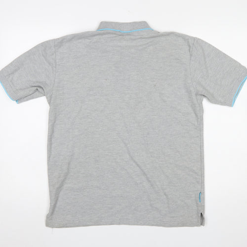 Slazenger Men's Grey Polo Shirt Size M Regular Fit Casual Sportswear