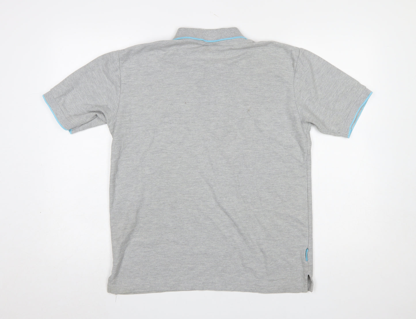 Slazenger Men's Grey Polo Shirt Size M Regular Fit Casual Sportswear