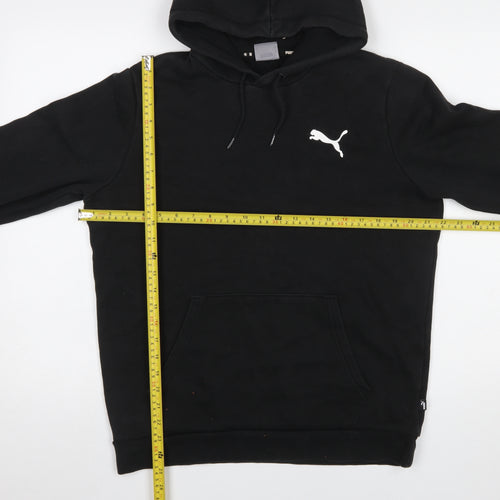 Puma Men's Black Pullover Hoodie Medium Regular Fit Sportswear
