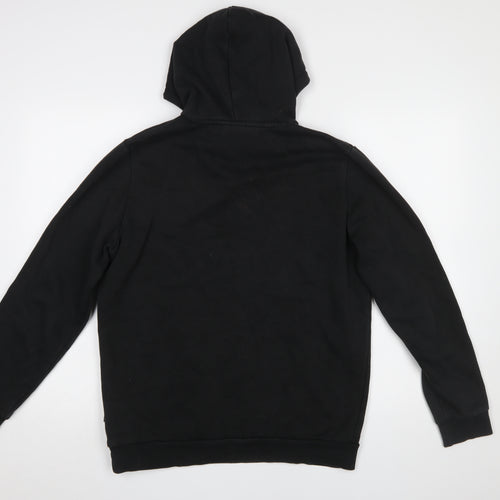 Puma Men's Black Pullover Hoodie Medium Regular Fit Sportswear