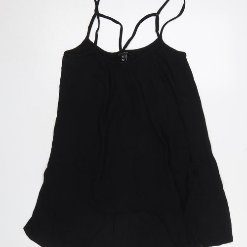New Look Women’s Black Strappy Sleeveless Short Slip Dress Size S
