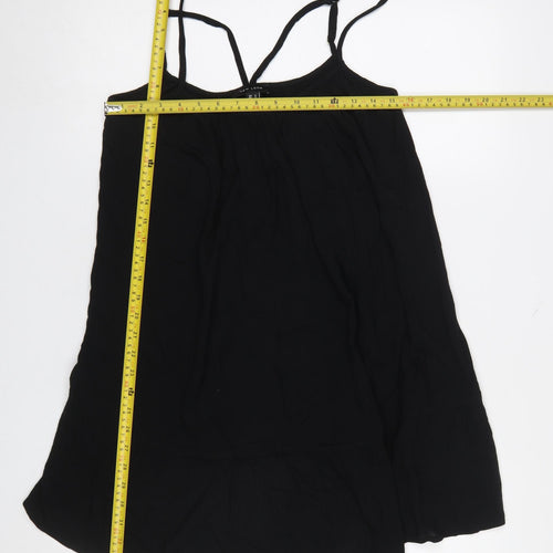 New Look Women’s Black Strappy Sleeveless Short Slip Dress Size S