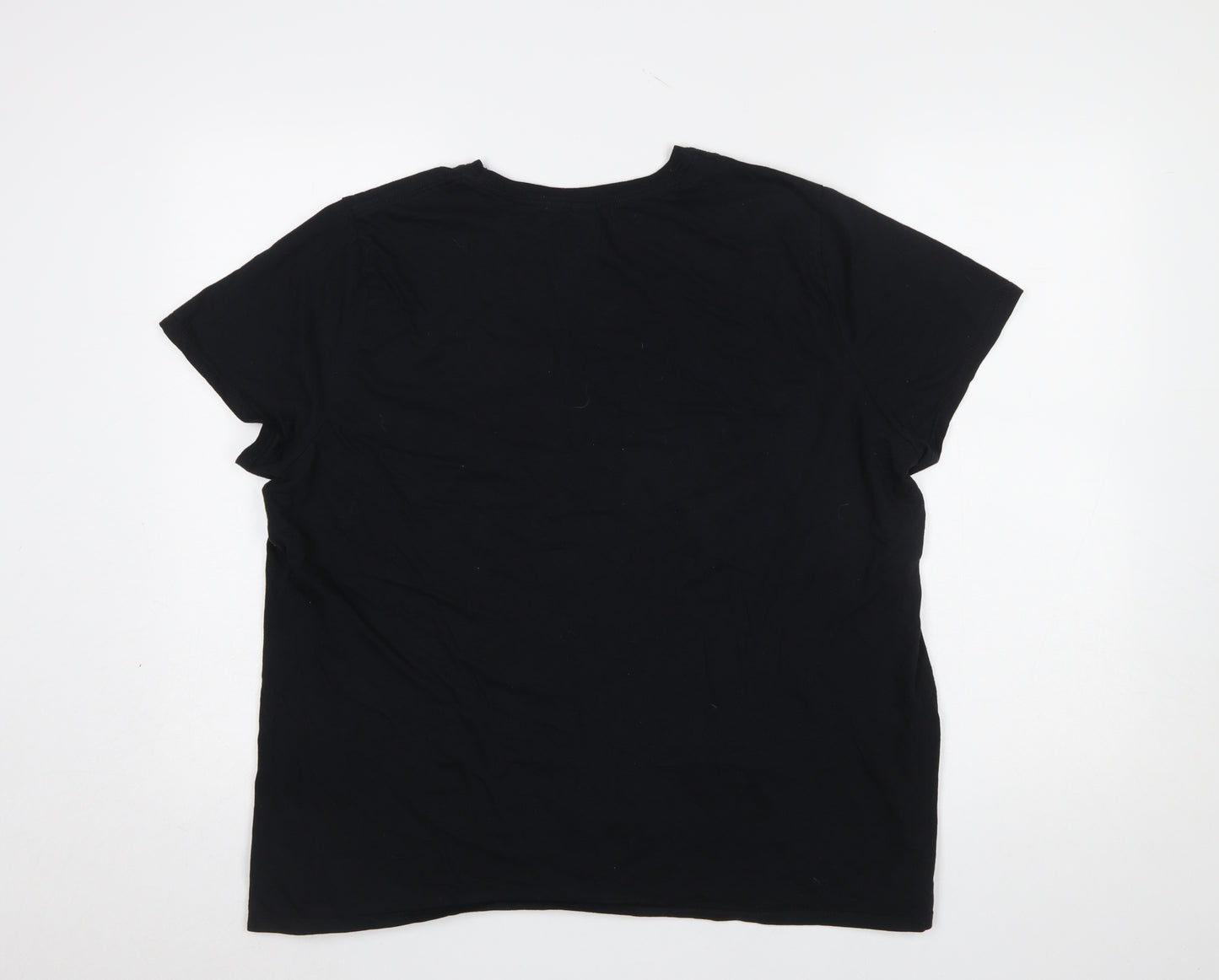 Disney Gildan Women’s Black XL Graphic T-Shirt Mickey Fantasia 100% Cotton