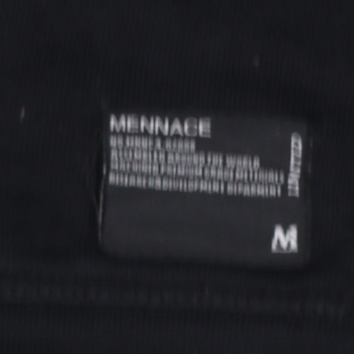 Mennace Men's Black Regular Fit Pullover Hoodie Size M