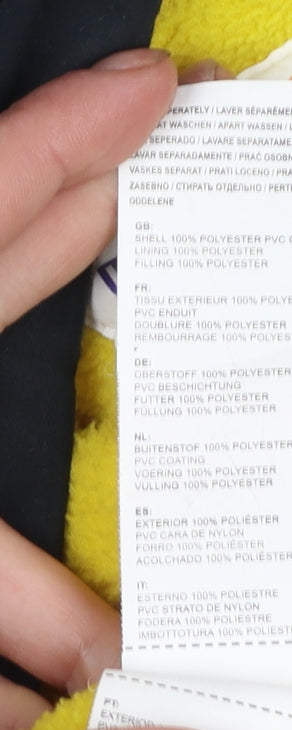 Trespass Boys Black Waterproof Hooded Parka Coat 7-8 Years