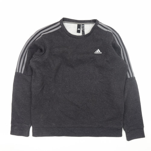 Adidas Men's Black Pullover Sweatshirt M Regular Fit Sportswear