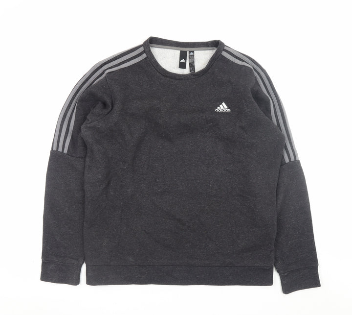Adidas Men's Black Pullover Sweatshirt M Regular Fit Sportswear
