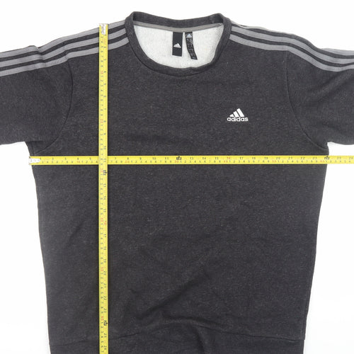 Adidas Men's Black Pullover Sweatshirt M Regular Fit Sportswear