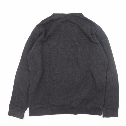 Adidas Men's Black Pullover Sweatshirt M Regular Fit Sportswear
