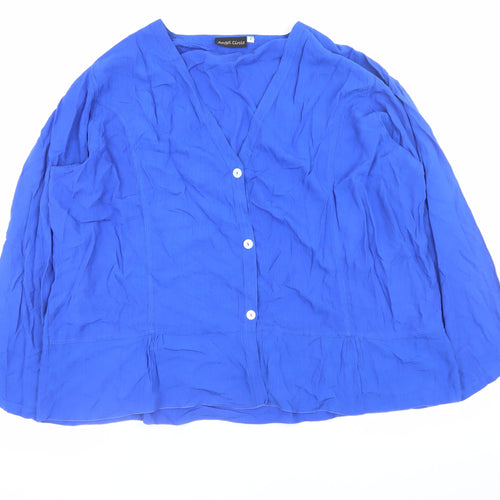 Angel Circle Womens Blue Viscose Tunic Blouse Size 12