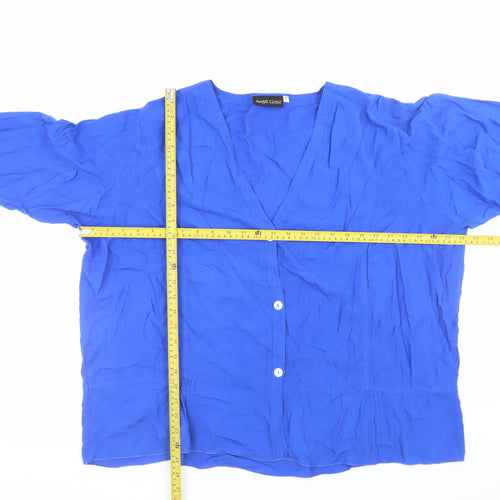 Angel Circle Womens Blue Viscose Tunic Blouse Size 12