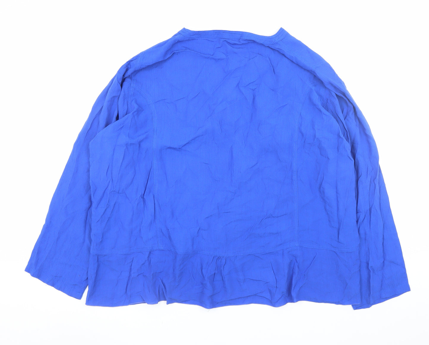 Angel Circle Womens Blue Viscose Tunic Blouse Size 12