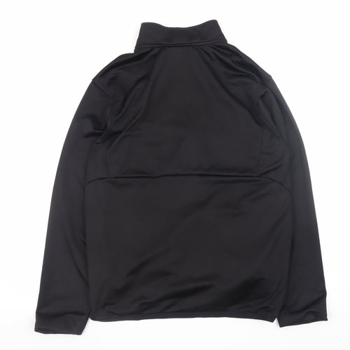 Puma Men’s Black Football Training Track Jacket L Full Zip Polyester