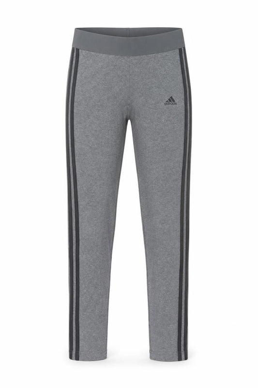 Adidas Womens Grey Small Ankle Leggings Stretch Cotton Blend