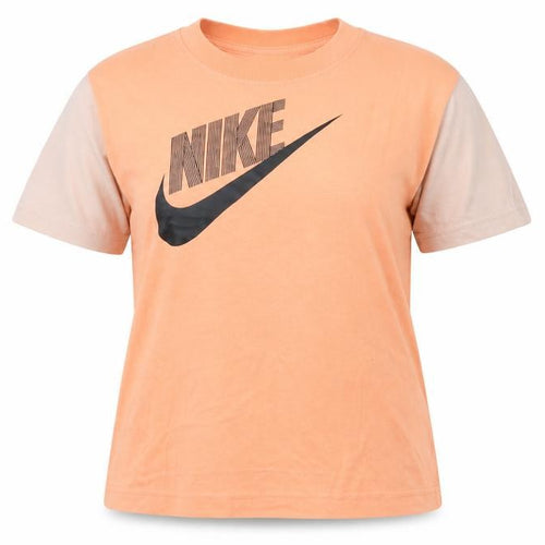 Nike Teens Orange Short Sleeve Cotton T-Shirt L Regular Fit