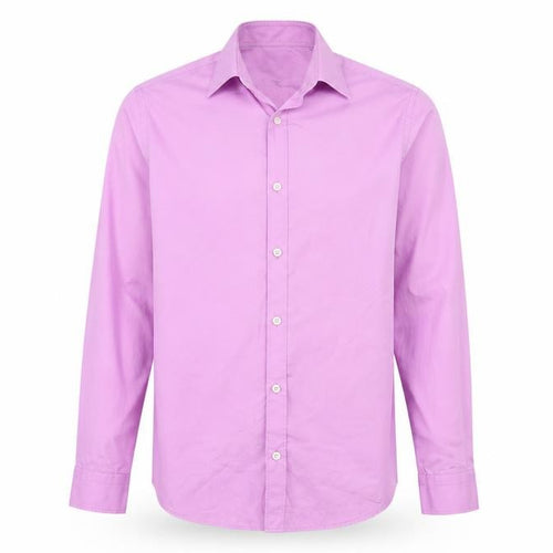 Remus Uomo Men's Pink Tapered Formal Dress Shirt Size 15/38 Long Sleeve