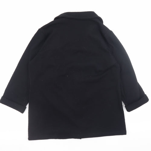 Papaya Petite Women’s Black Blazer Jacket Size 12 Classic Mid-Length