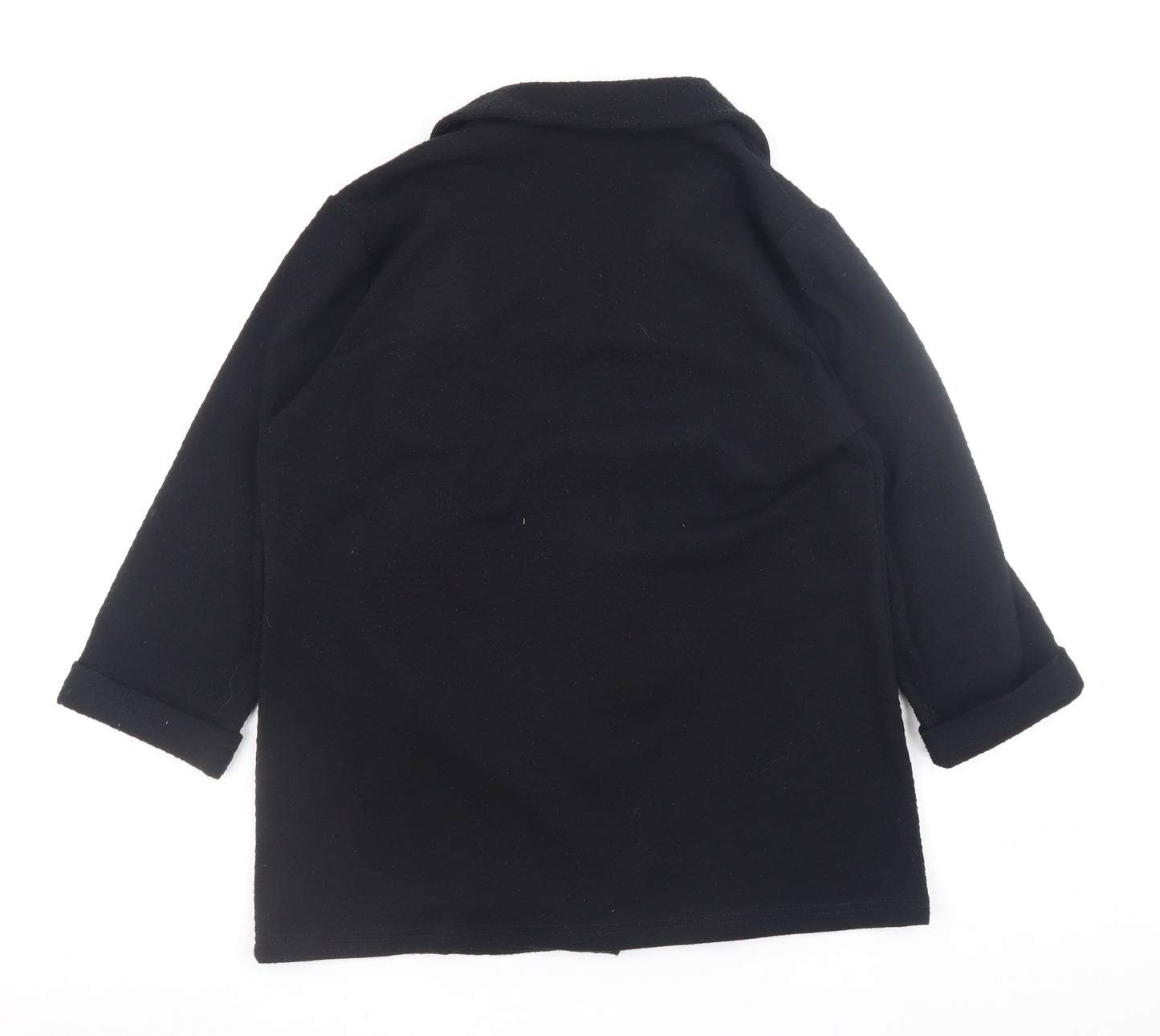 Papaya Petite Women’s Black Blazer Jacket Size 12 Classic Mid-Length