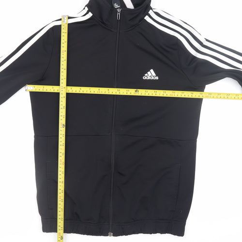 Adidas Boys Black 14 Years Track Jacket Full Zip Sportswear