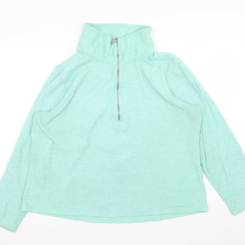 Regatta Women’s Green 1/2 Zip Pullover Sweatshirt UK 18