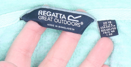 Regatta Women’s Green 1/2 Zip Pullover Sweatshirt UK 18