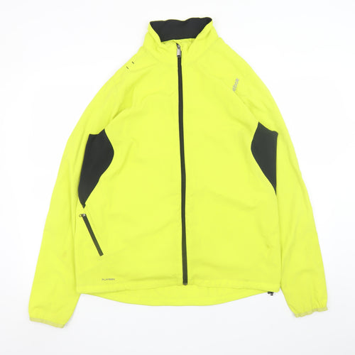 Reebok Men's Yellow Windbreaker Jacket M Athletic Fit