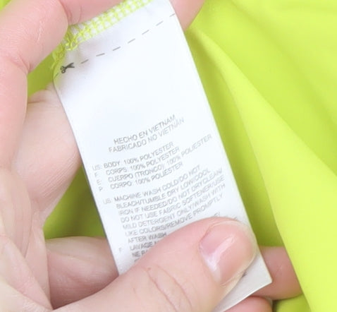 Reebok Men's Yellow Windbreaker Jacket M Athletic Fit