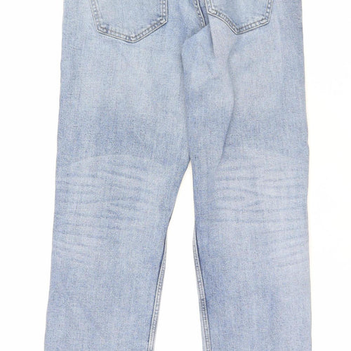 Next Men's Blue Denim Straight Leg Jeans 32W 31L Relaxed Fit