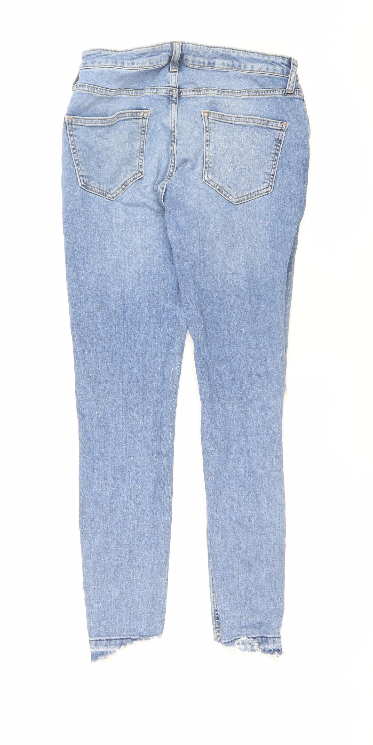 New Look Women's Blue Ankle Grazer Slim Jeans Size 10