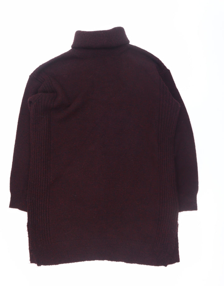 Marks and Spencer Womens Brown Roll Neck Long Sleeve Pullover Jumper Size M