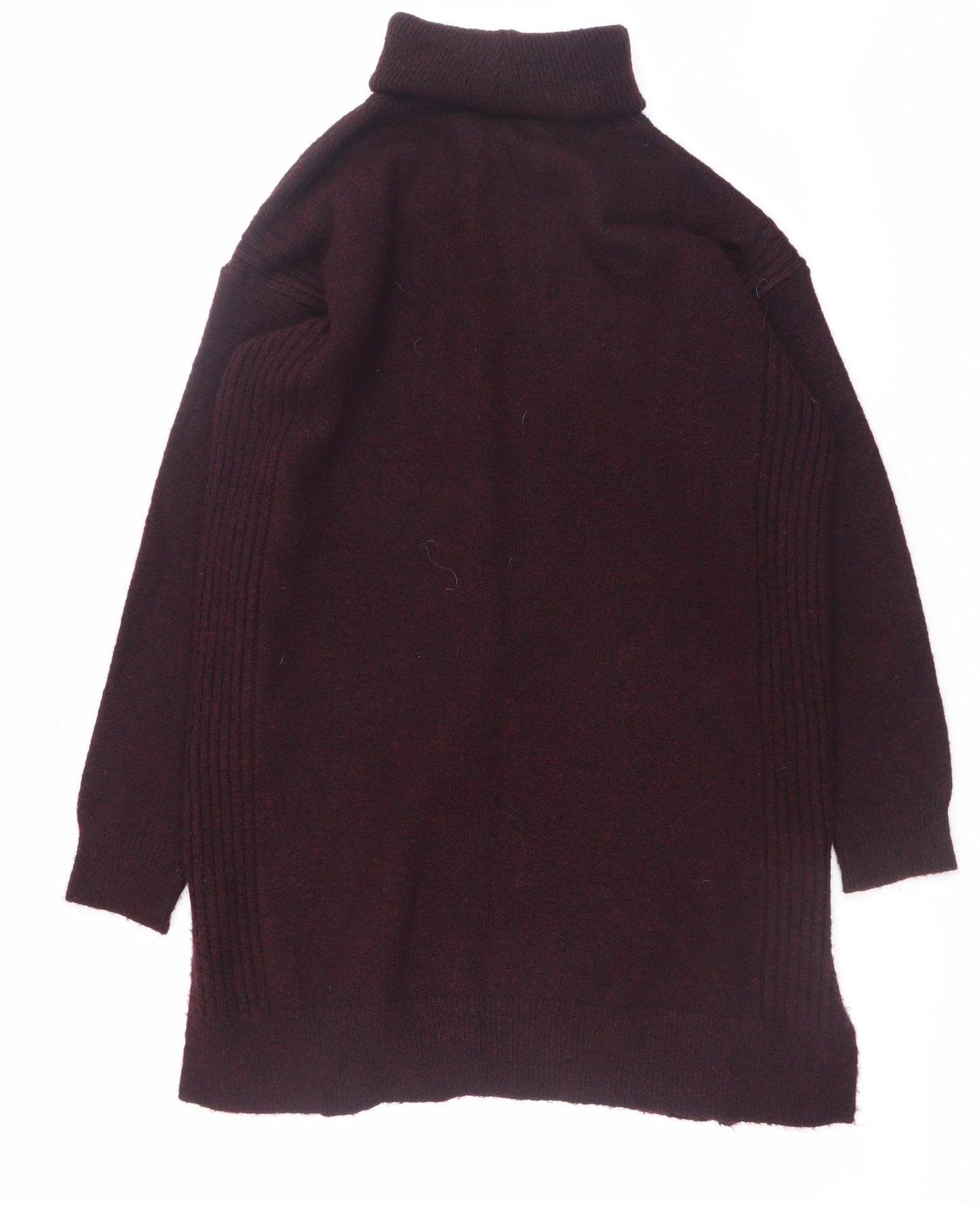 Marks and Spencer Womens Brown Roll Neck Long Sleeve Pullover Jumper Size M