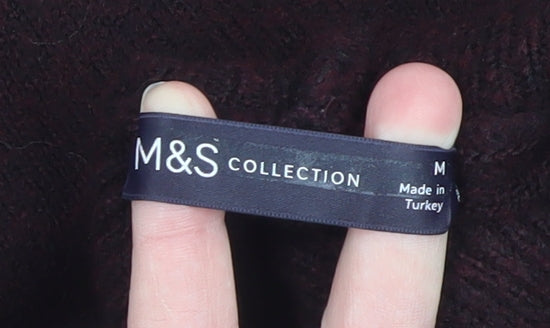 Marks and Spencer Womens Brown Roll Neck Long Sleeve Pullover Jumper Size M