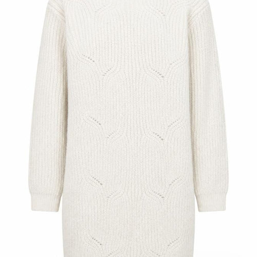 Marks and Spencer Girls Ivory Knit Sweater Dress 10-11 Years Long Sleeve