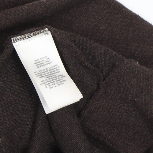 Polo Ralph Lauren Men's Brown 1/2 Zip Mock Neck Sweatshirt Size S