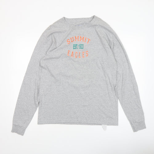 Champion Men's Grey Summit Eagles Long Sleeve Casual Top M