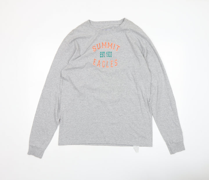 Champion Men's Grey Summit Eagles Long Sleeve Casual Top M