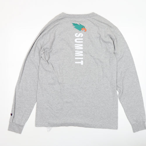 Champion Men's Grey Summit Eagles Long Sleeve Casual Top M