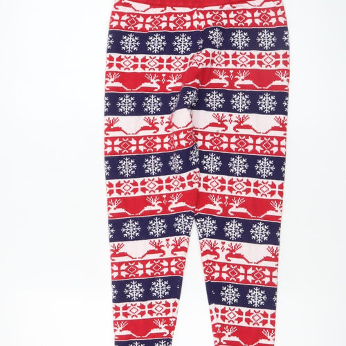 Jeff & Co Girls Multicoloured Fair Isle Christmas Lounge Pants Size 10-12