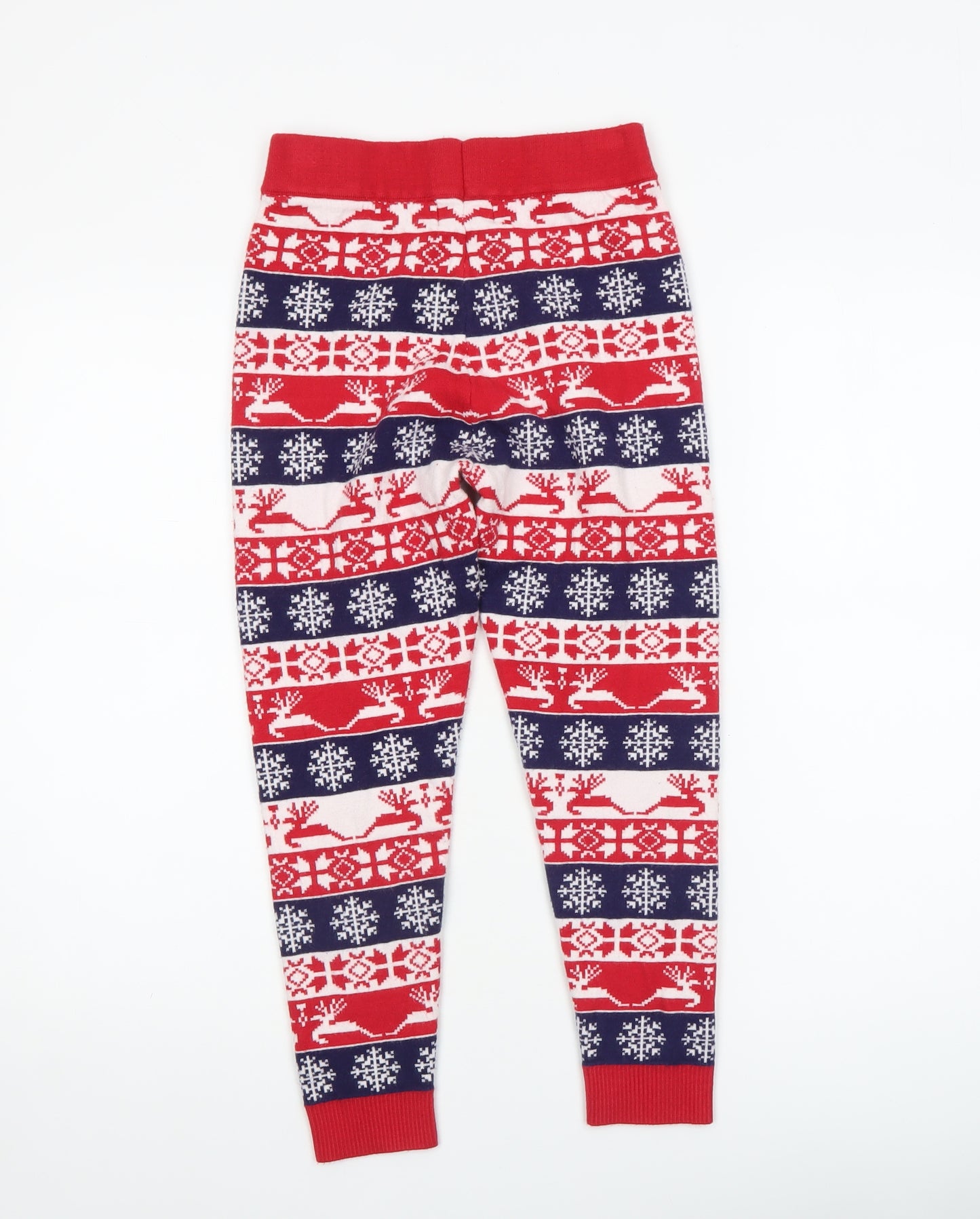 Jeff & Co Girls Multicoloured Fair Isle Christmas Lounge Pants Size 10-12